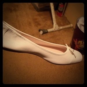 flat sz 12 white shoe